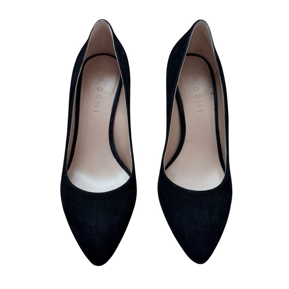 M. GEMI The Lustro Black Suede Pumps Size 36/ US 6